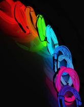 6 Foot Electroluminescent Wire Kit Vibrant Blue